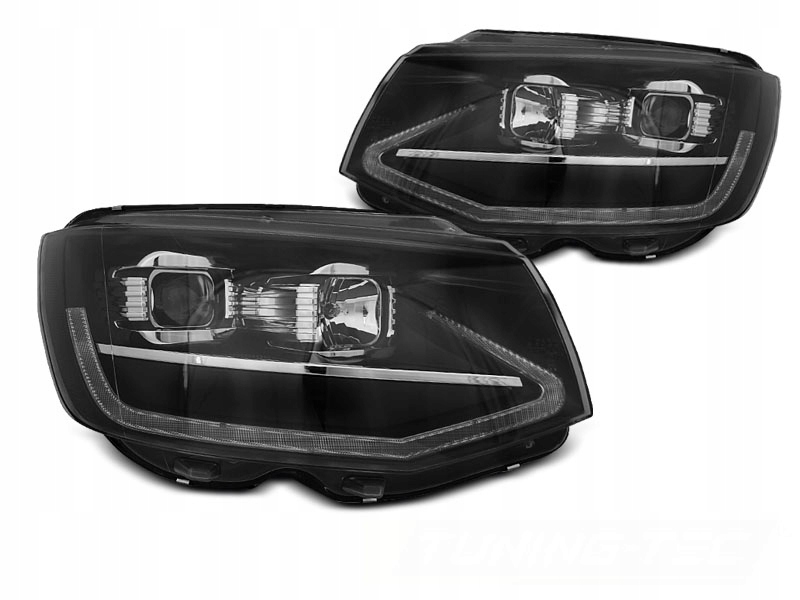 фото №1, Лампы фары vw t6 15-19 black tube led dts