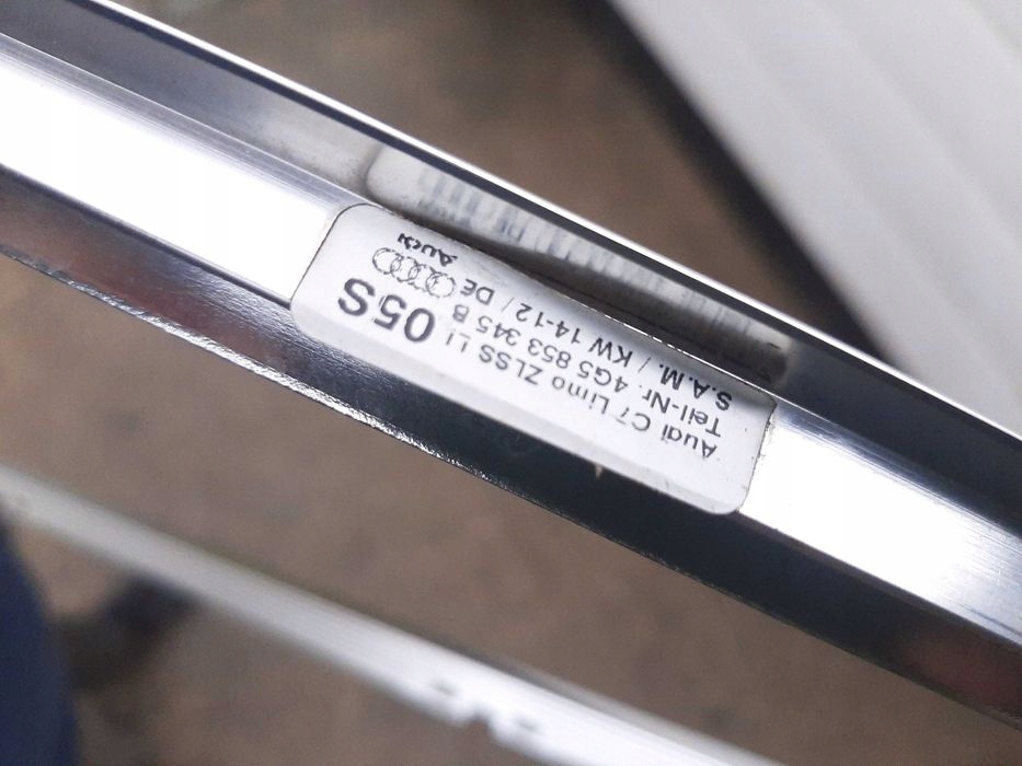 фото №5, Хром кузовной вокруг окон левый audi a6 c7 sedan