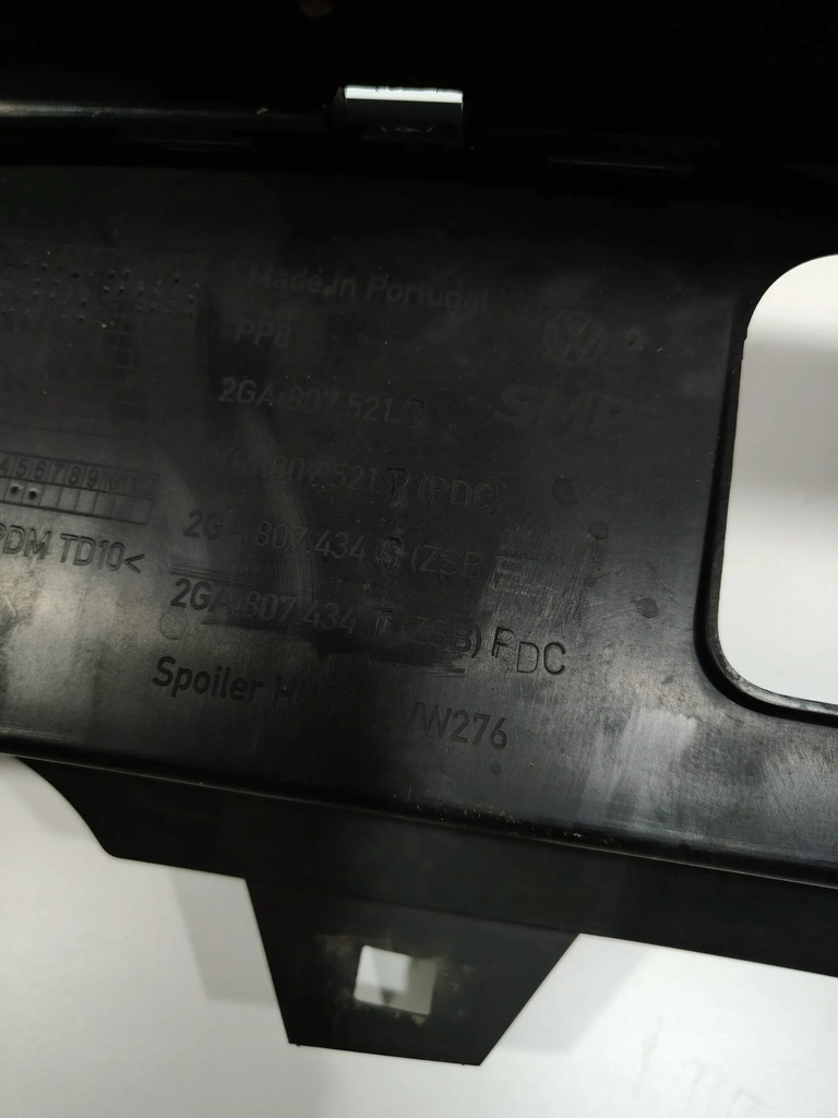 фото №10, Vw t-roc накладка dół бампер задняя 2ga807521s oryg !!