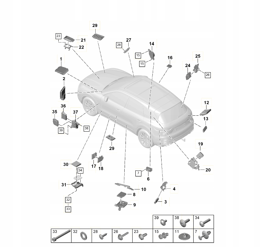 фото №1, Блок керування шлюз porsche cayenne pab907468t