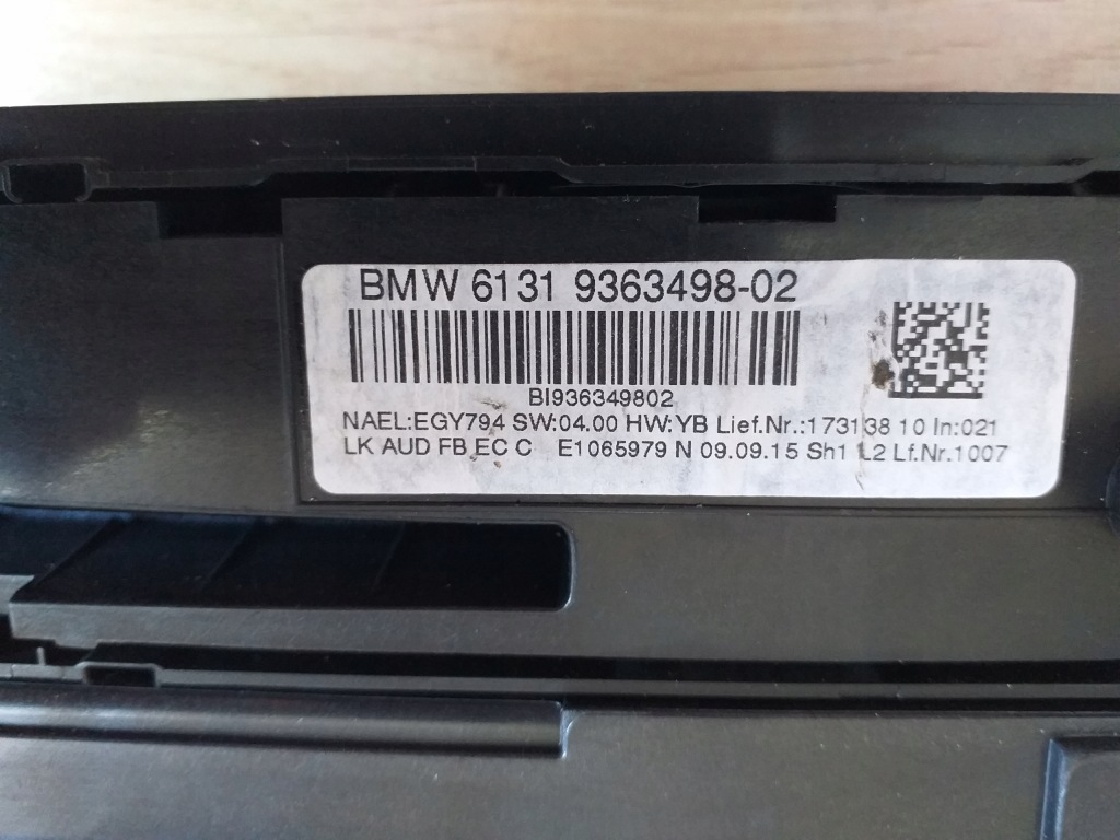 фото №5, Bmw 4 gran coupe 428i f36 15 панель кондиціонера радіо 9363498 9363546