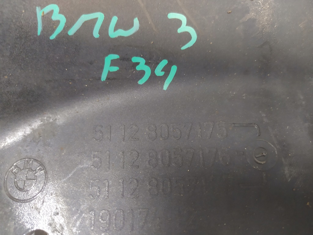 фото №14, Накладка диффузор бампера bmw 3 f34 51128057175