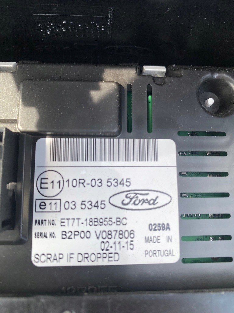 фото №8, Ford b-max 1.0b панель радіо дисплей радіо c1bt18k811pa bm5t18c815-pk