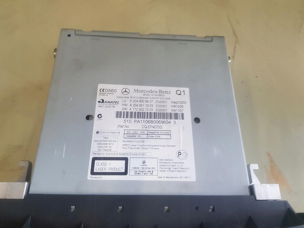 фото №3, Mercedes w204 lift радіо навігація 2049009907 kpl