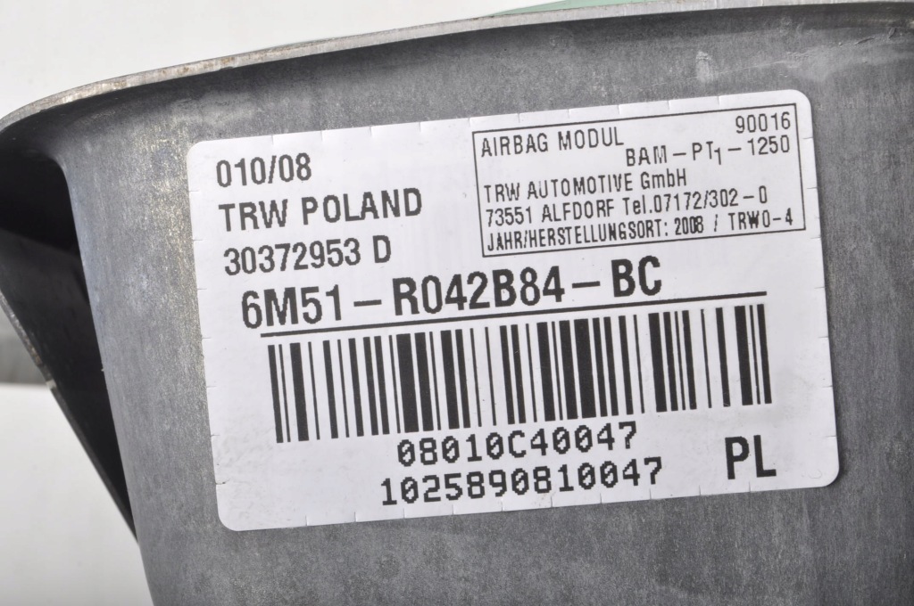 фото №5, Ford c-max подушка подушка безпеки пасажира 6m51-r042b84-bc