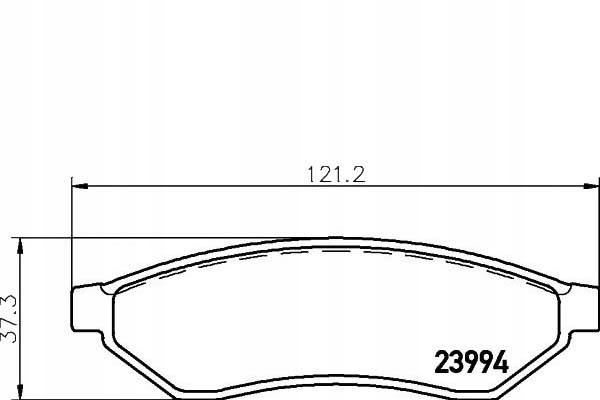 фото №2, Тормозные колодки тормозные chevrolet задняя evanda 06- textar