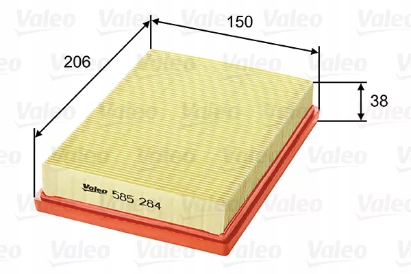 Valeo 585284 фільтр повітря Ціна