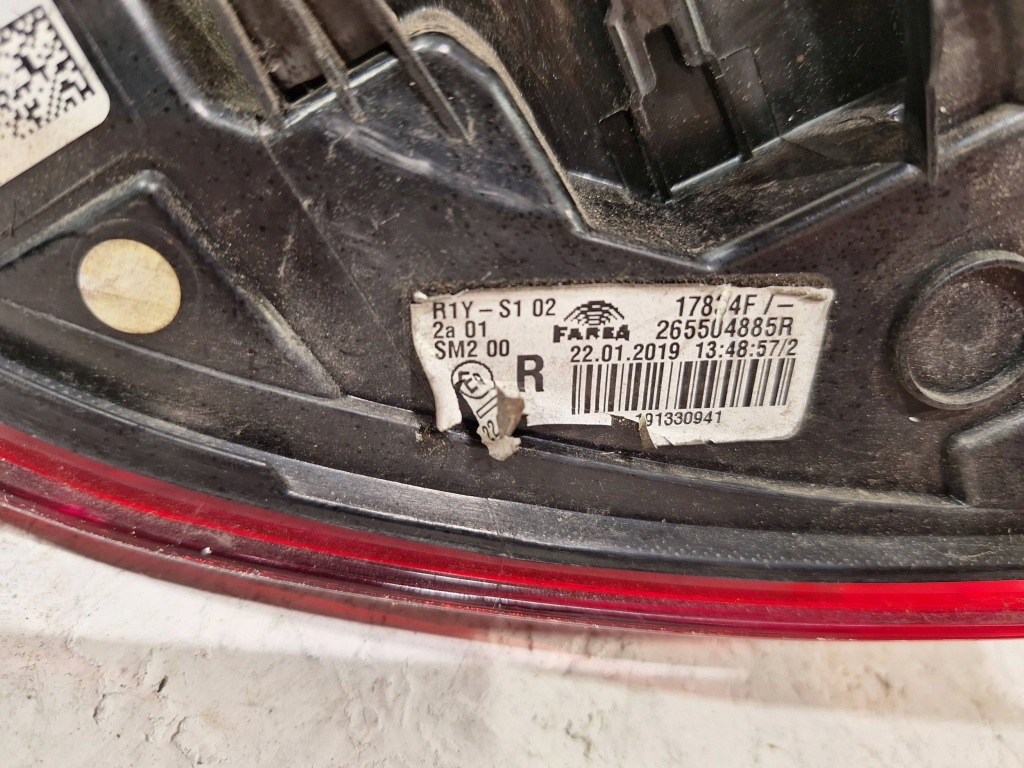 фото №5, Лампа задня права led 265504885r renault clio v 19-