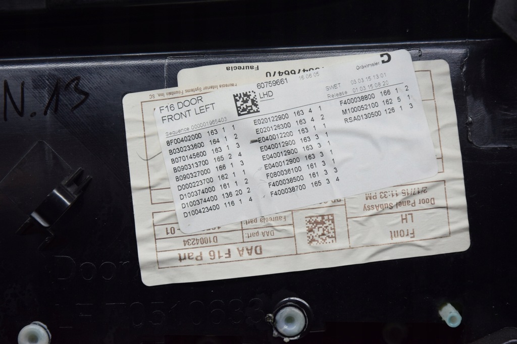 фото №10, Оббивка двері ліва перед обшивка двері bmw x6 f16