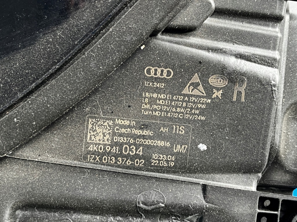 фото №7, Правий фара led audi a6 c8 europa bdb hella