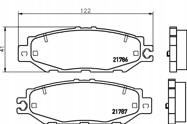 фото №1, Textar тормозные колодки ham. lexus задняя ls 400 89-00