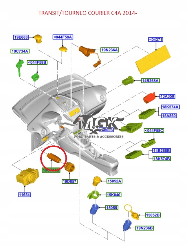 фото №15, Датчик температури внутрішньої ford wiele modeli 2030991 _g1b5-19c734-aa