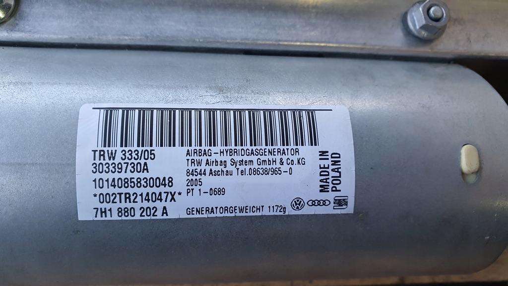 фото №9, Подушки безопасности подушка безопасности ремни набор vw t5