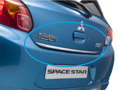 фото №1, Оригінальний номер хромована молдинг декоративна кришки багажника mitsubishi space star mz330461