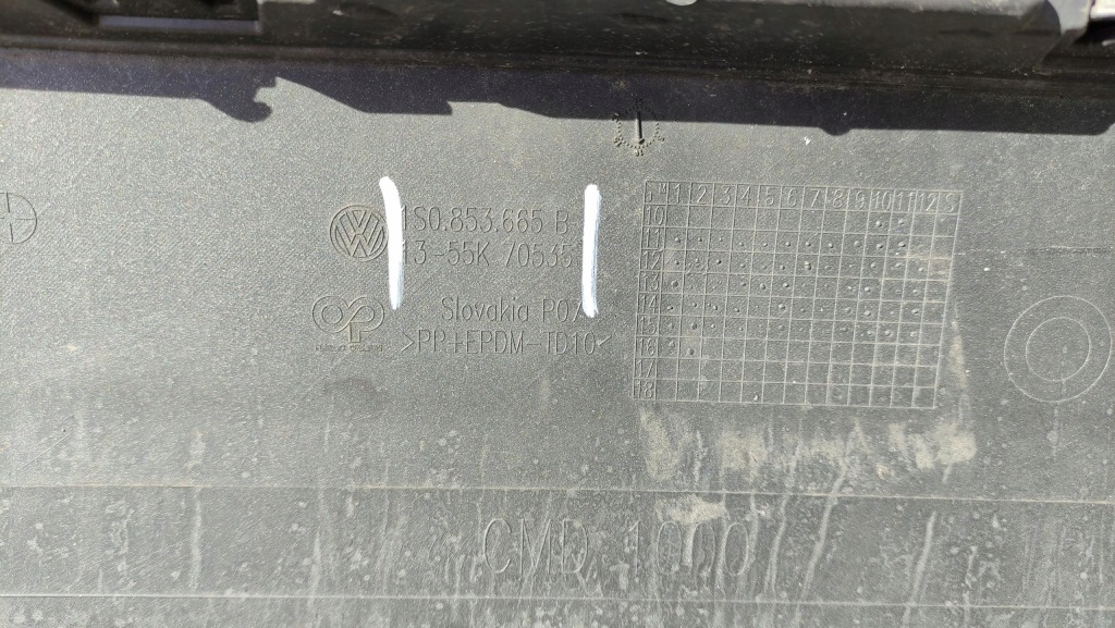 фото №13, Vw up бампер передній перед 1s0853665b