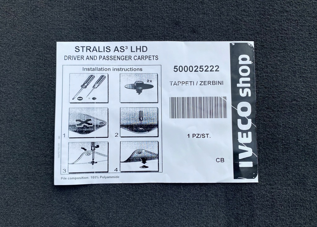 фото №5, Килимки велюрові iveco stralis 500025222