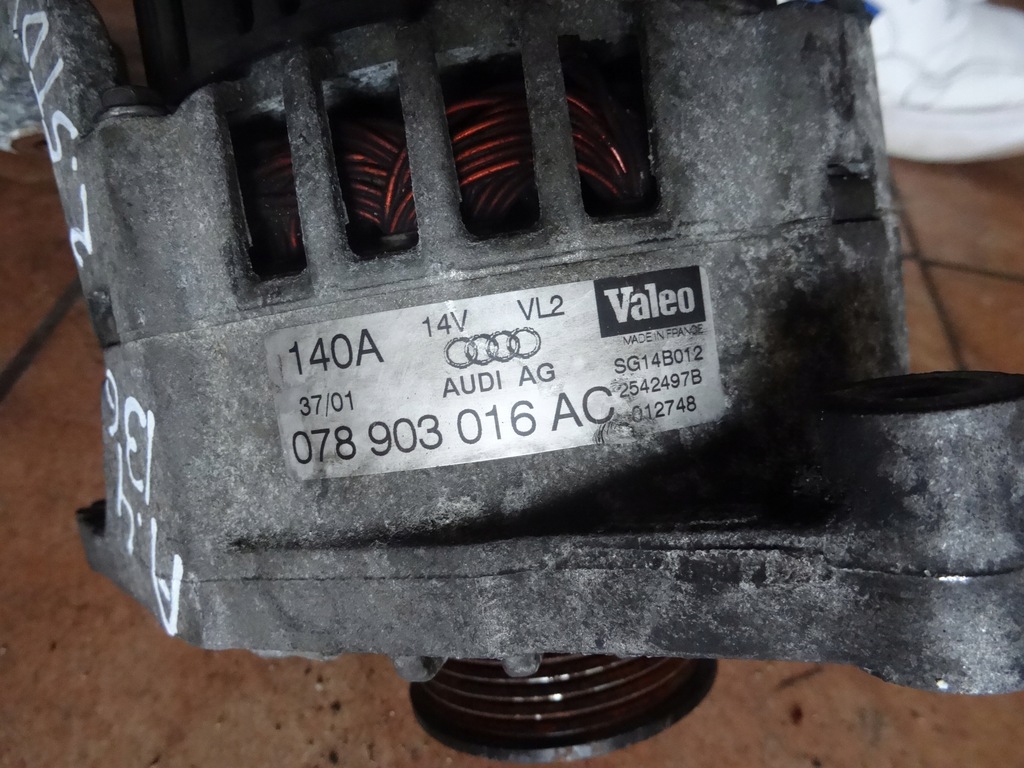 фото №5, Audi a4 b6 2.5tdi генератор 078903016ac