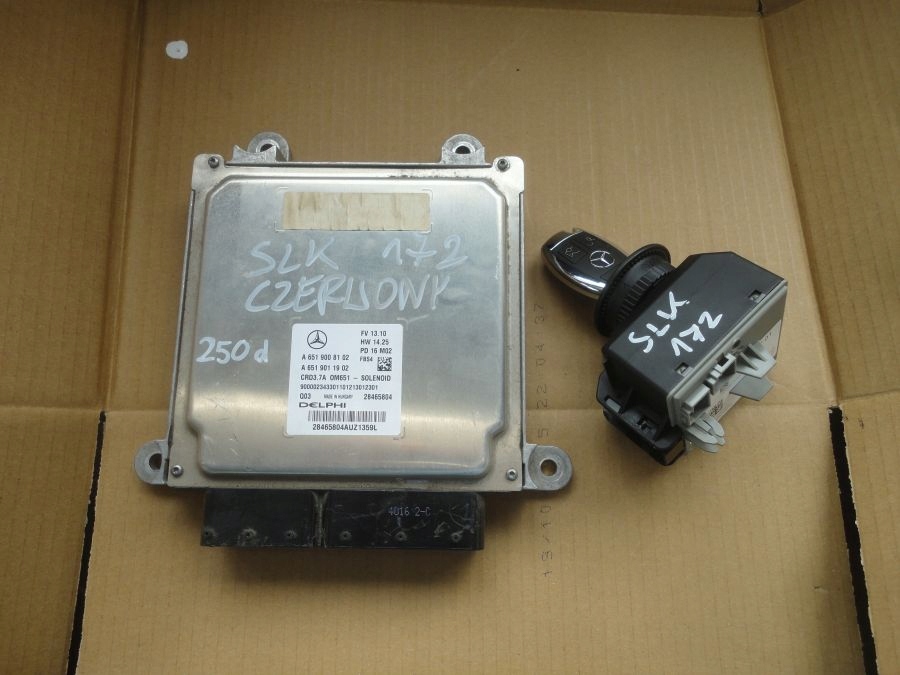 фото №1, Mercedes slk w172 cdi бортовой компьютер двигателя ключ 651