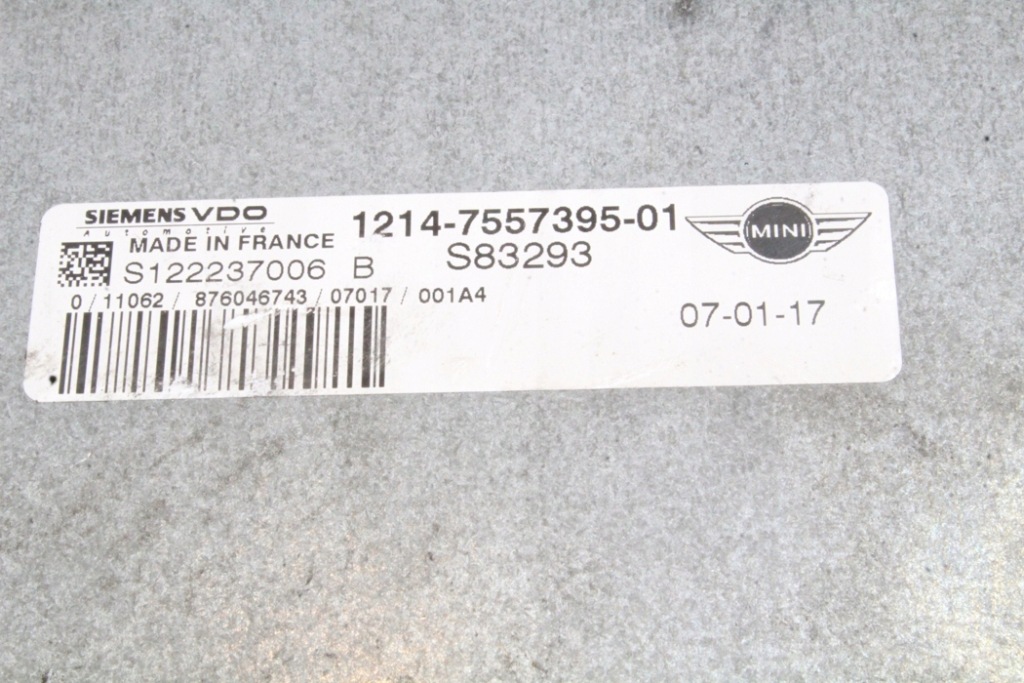 фото №4, Бортовий комп'ютер двигуна mini cooper r50, r53 7557395 1.4l бензиновий 55kw 2006