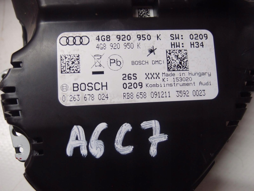 фото №6, Лічильник прилади audi a6 c7 4g8920950k