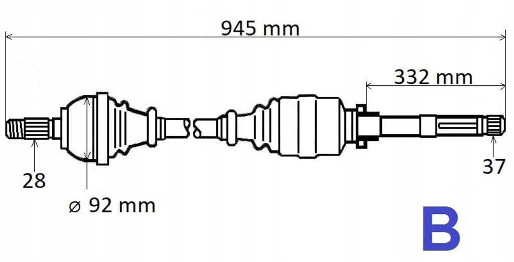 Купить Приводной вал приводная правая длинная citroen c5 3 1.6thp 09-16 автоматическая коробка передач t6281 3273xf