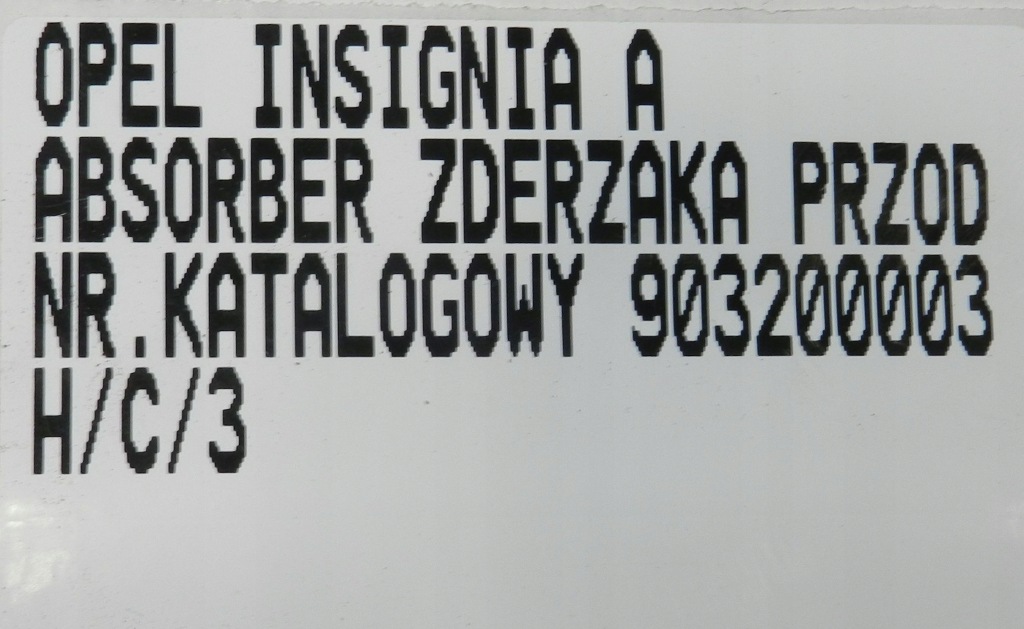 Opel insignia a пена aborber бампера перед передний 903200003 с Разборки