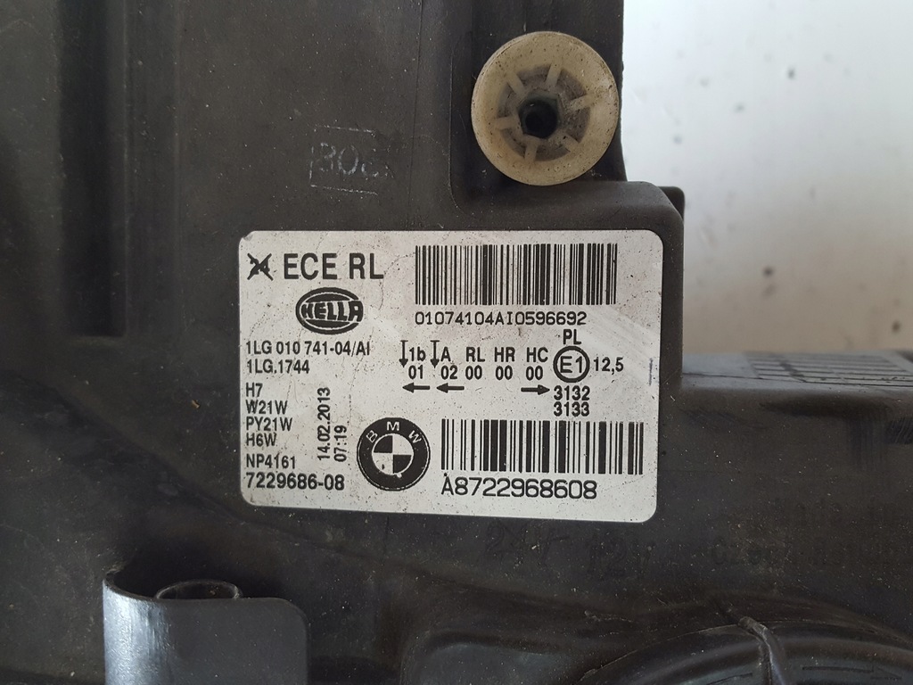 фото №7, Bmw 1 f20 f21 11-14r лампа права перед anglik