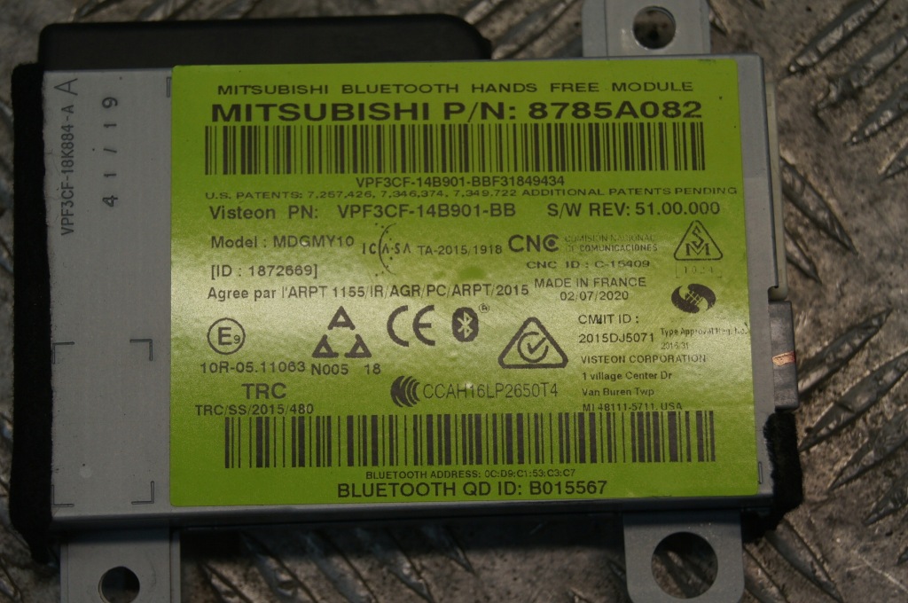 фото №2, Mitsubishi asx модуль bluetooth 2020r
