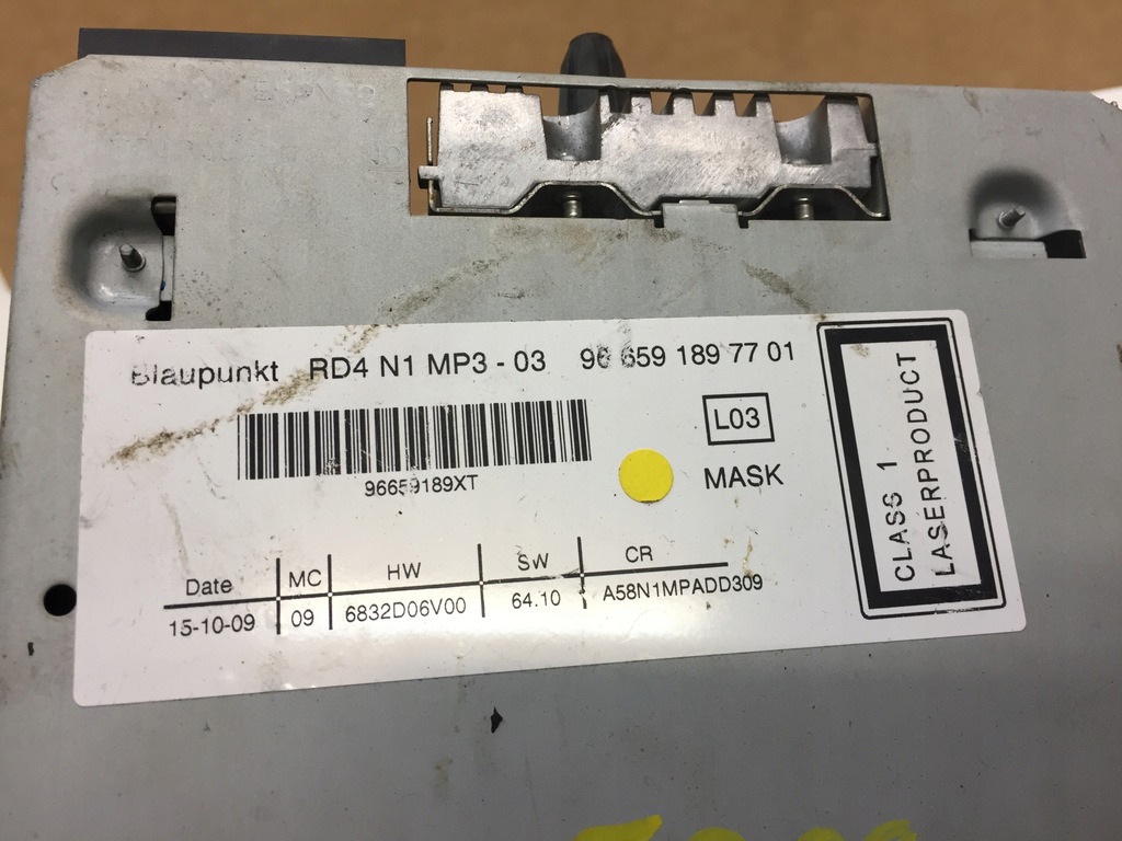 фото №5, Peugeot 5008 i 09- радиопроигрыватель 96659189xt