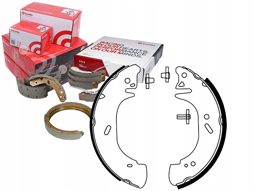 фото №1, Brembo тормозные колодки тормозные kpl. задняя nissan interstar