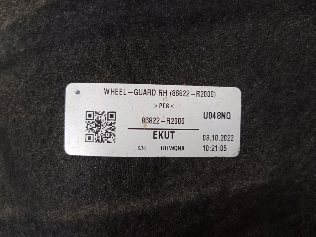 фото №5, Подкрылок правое задняя задние kia sportage v 21- 86822-r2000