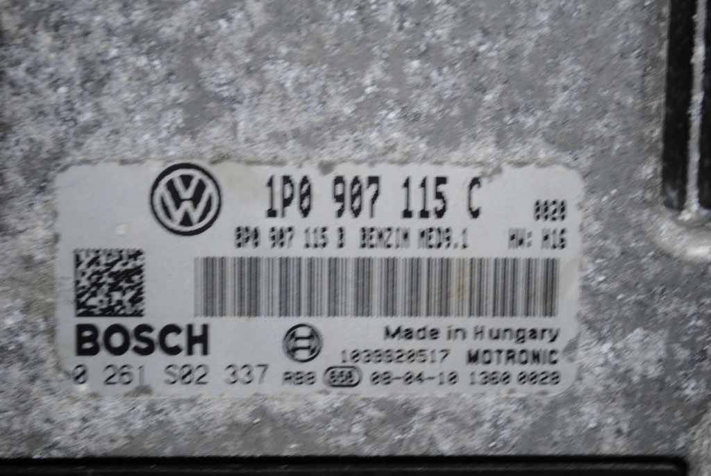 фото №7, Бортовой компьютер двигателя seat leon ii cupra 2.0 1p0907115c 0261s02337