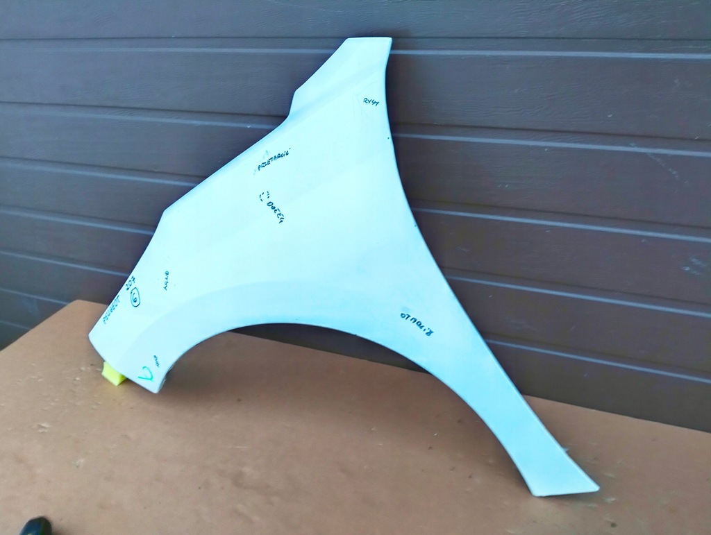 фото №9, Крыло левый перед peugeot 207 lift оригинал белый