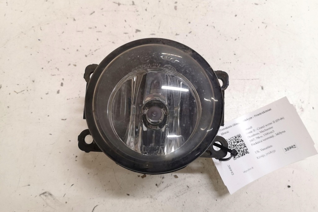 фото №1, Противотуманная фара левый передний renault grand scénic ii jm0/1_ 8200074008 1.5l