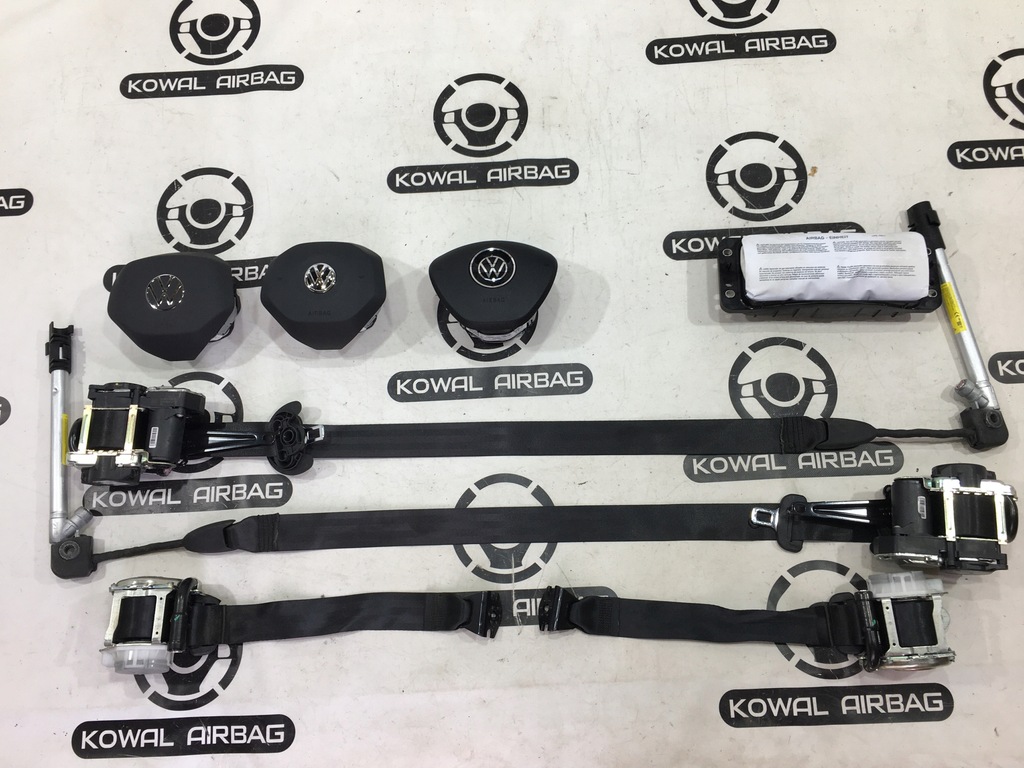 фото №7, Vw polo lift 2g0 панель приладів консоль подушка безпеки подушки безпеки ремені оригінал демонтаж