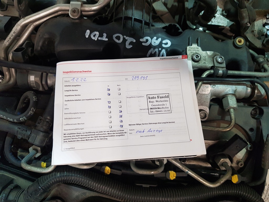 фото №8, Двигун kompletny caga cag seat exeo audi a4 b8 q5 2.0 tdi 143km