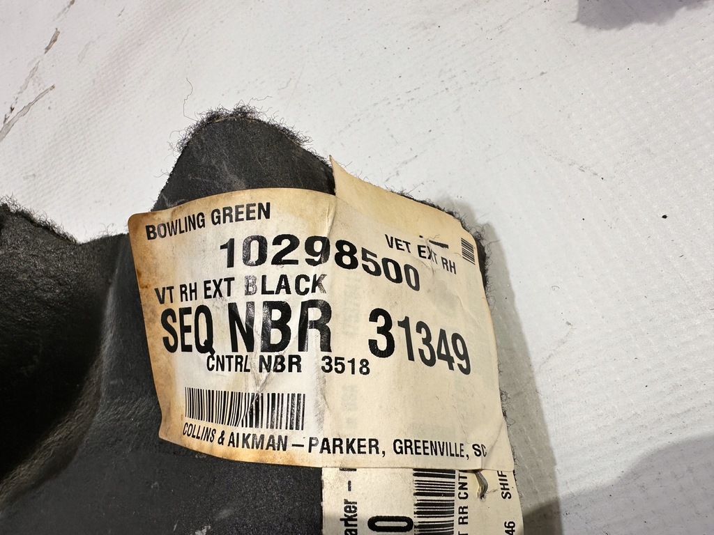 фото №5, Обшивка килимок замка дах ліва права chevrolet corvette cabrio c5 1997+