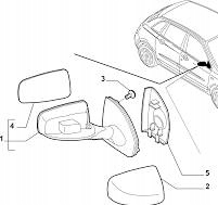фото №5, Подкладка зеркало правого fiat stilo 735296804