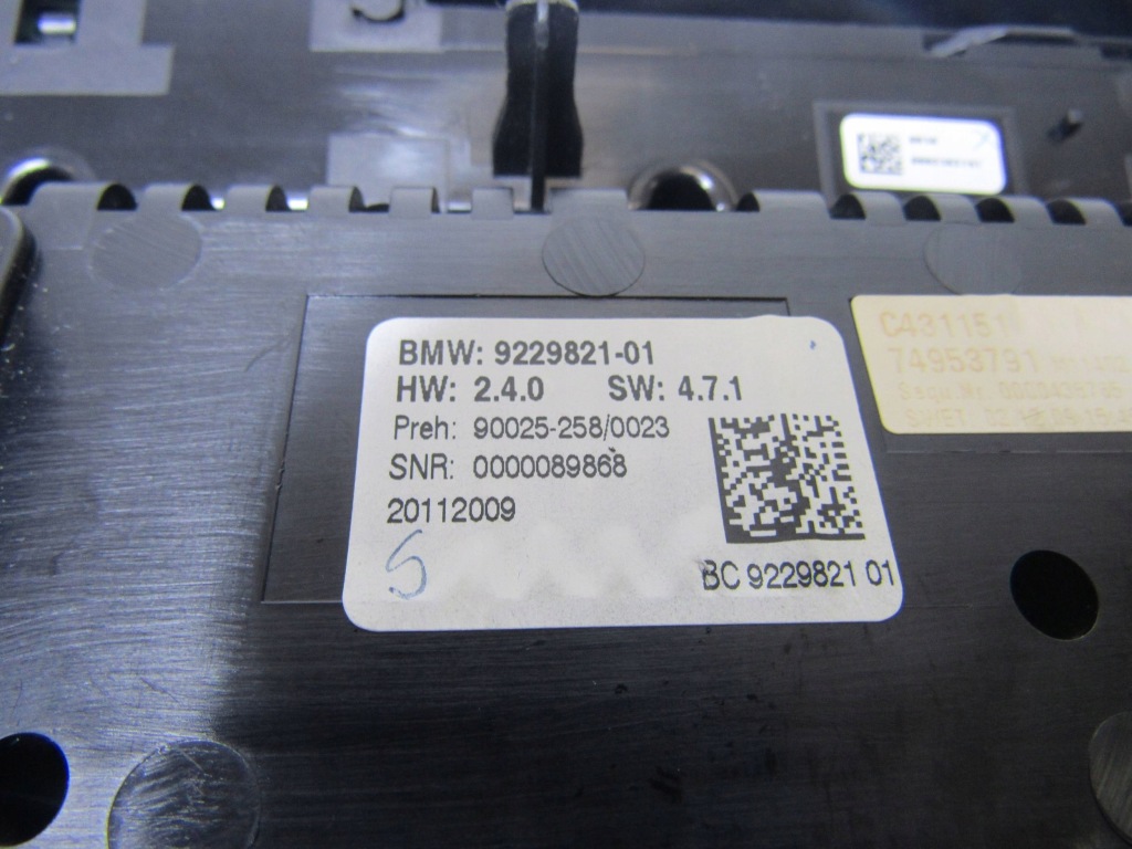 Панель кондиционера bmw 7 f01 f02 f03 f04 9229821 Доставка