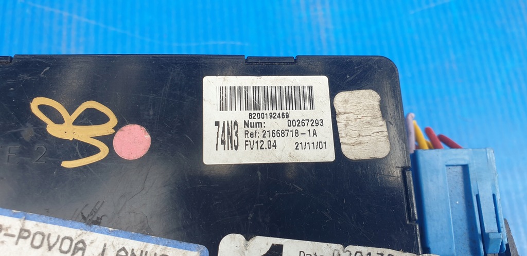 фото №6, Renault laguna ii коробка модуль bsi предохранителей 8200190285