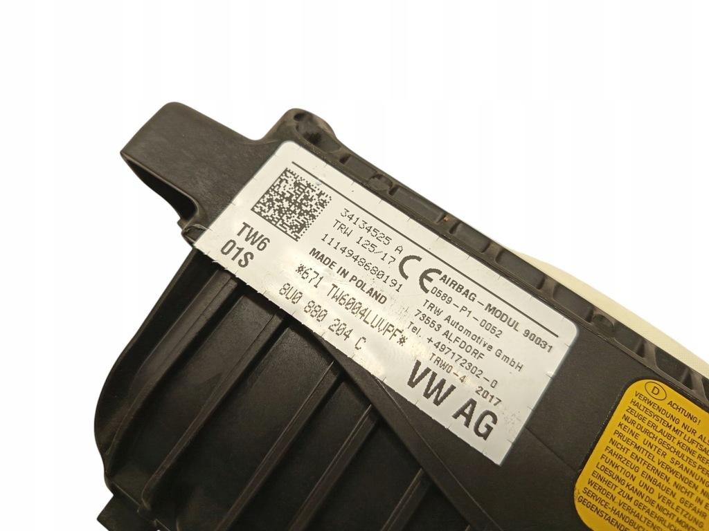 фото №5, Audi q3 8u 8u0880204c подушки безопасности воздушные