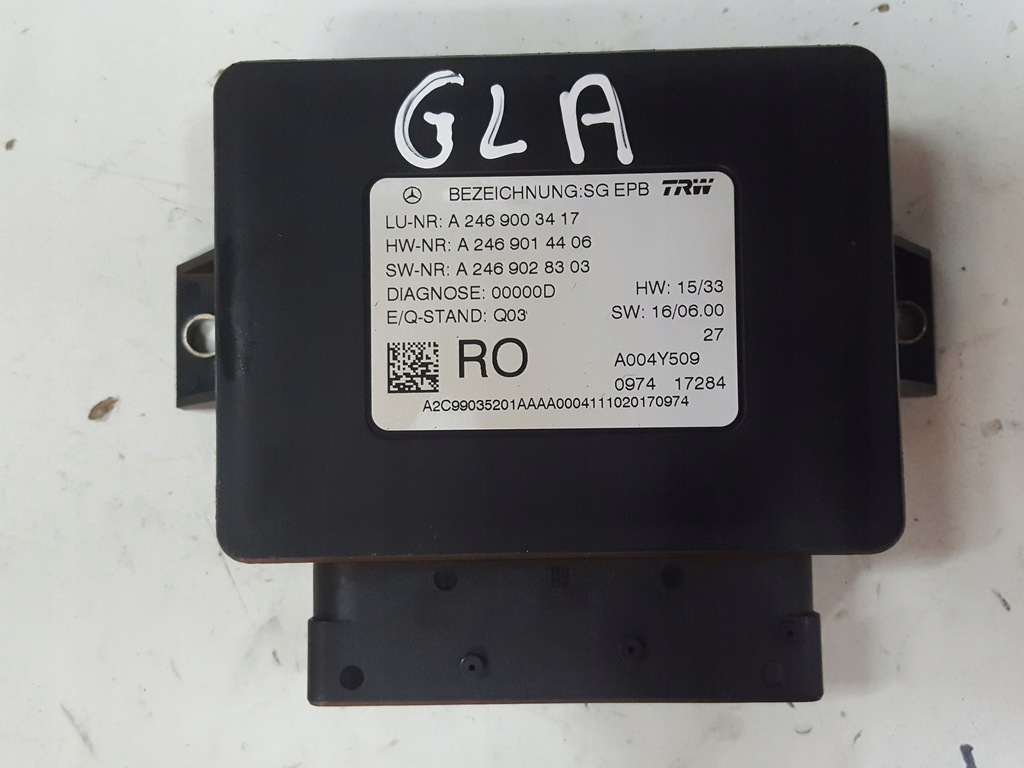 фото №1, Mercedes gla w156 x156 модуль тормоза ручного