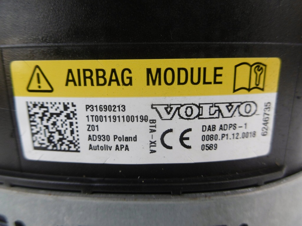 фото №10, Подушка безопасности водителя s60 iii v60 ii xc60 ii s90 v90