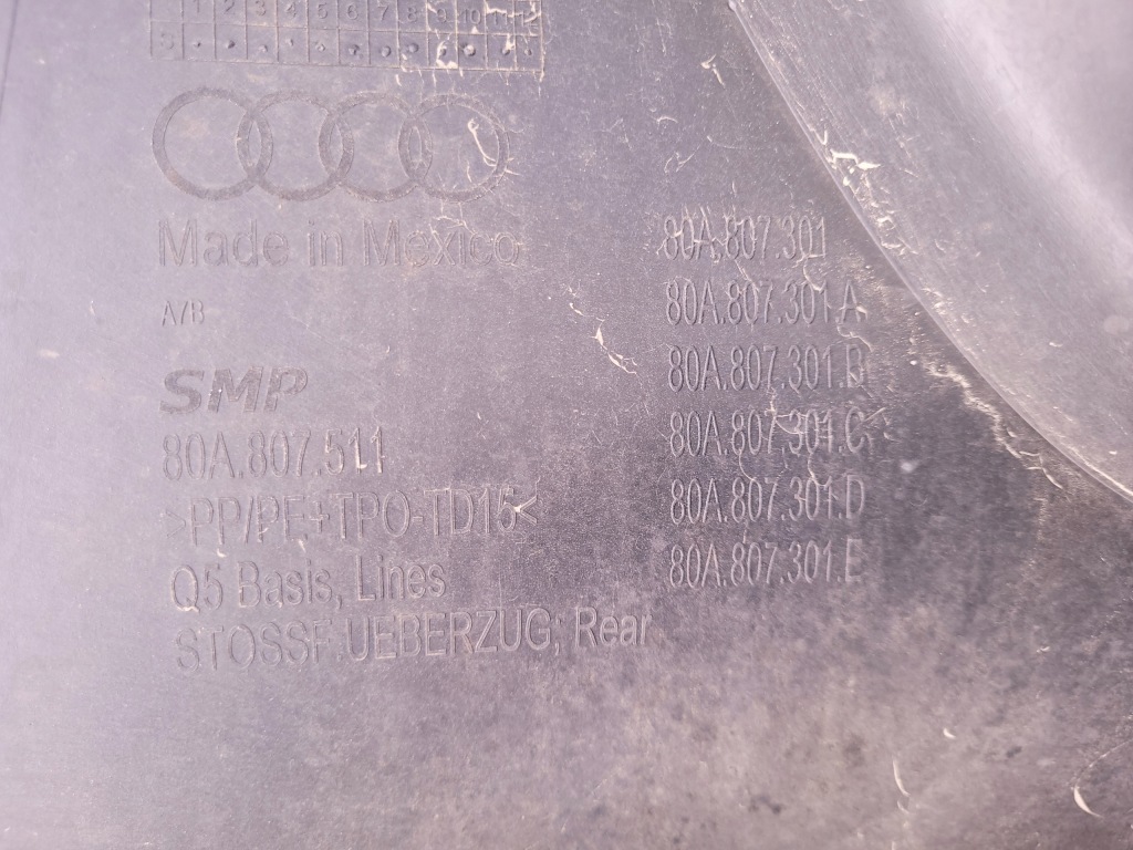 фото №12, Audi q5 ii 80a sq5 | бампер задня задній s-line 80a807301 | 0604