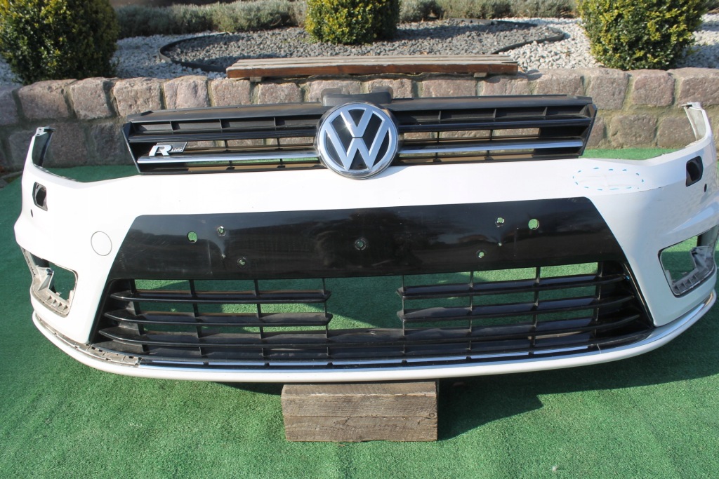 Vw golf vii 7 r-line 2012-2016 бампер передний перед решётка радиатора оригинал Оригинал