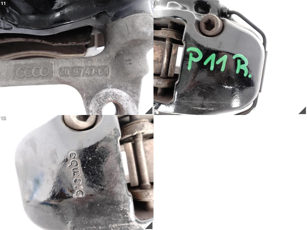 фото №12, Audi rs3 8p0 ttrs 8j0 2.5 tfsi суппорт+ тормозные колодки правый перед 20a54402