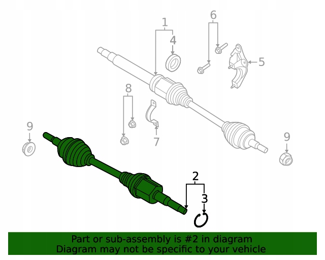 фото №5, Nowa ліва привідний вал do forda escape 2020- 2,5 гібрид awd fwd