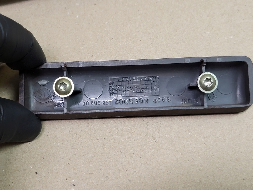 фото №7, Молдинг dekor консоли панели drewno bourbon renault safrane 7700809851 оригинальный номер eu