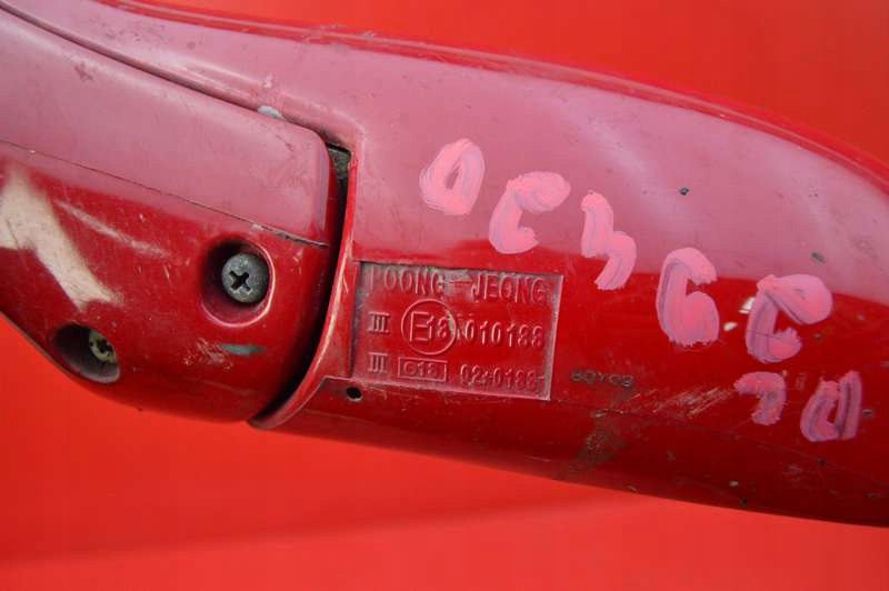 фото №7, Зеркало левая красные 010133 eu kia rio 1 i 00-02 3 pin