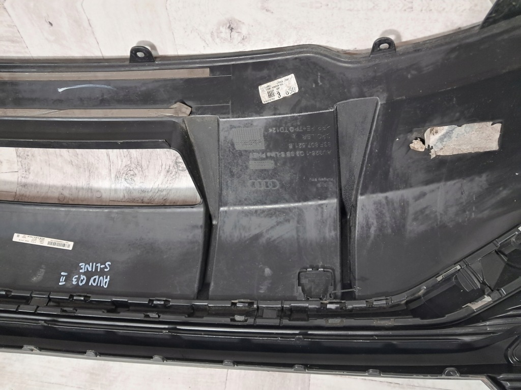 Audi q3 ii s-line спойлер диффузор бампера накладка задний  83f807521b Оригинал